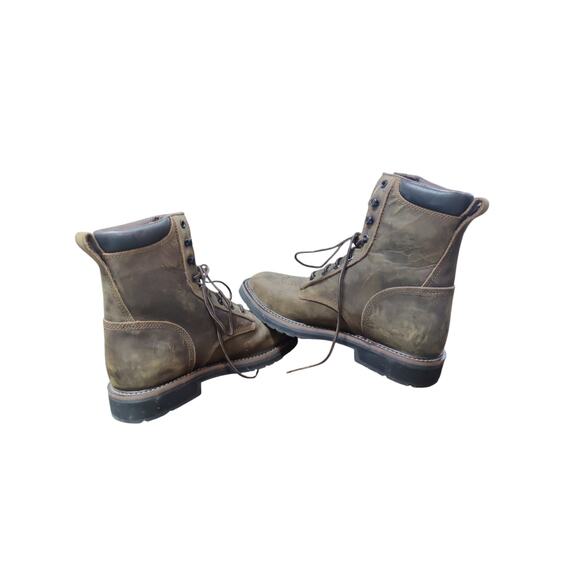 Justin Workboots mens square steel toe-size 11D main image 4